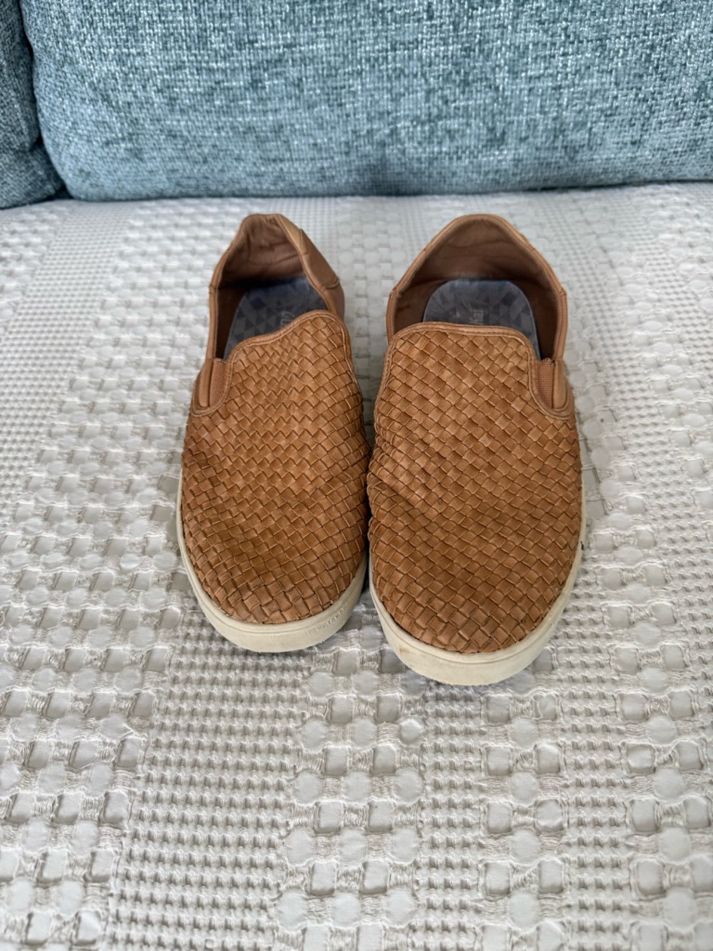 OLUKAI Lae'ahi Lauhala Men's Woven Leather Shoes - Tan Size 14